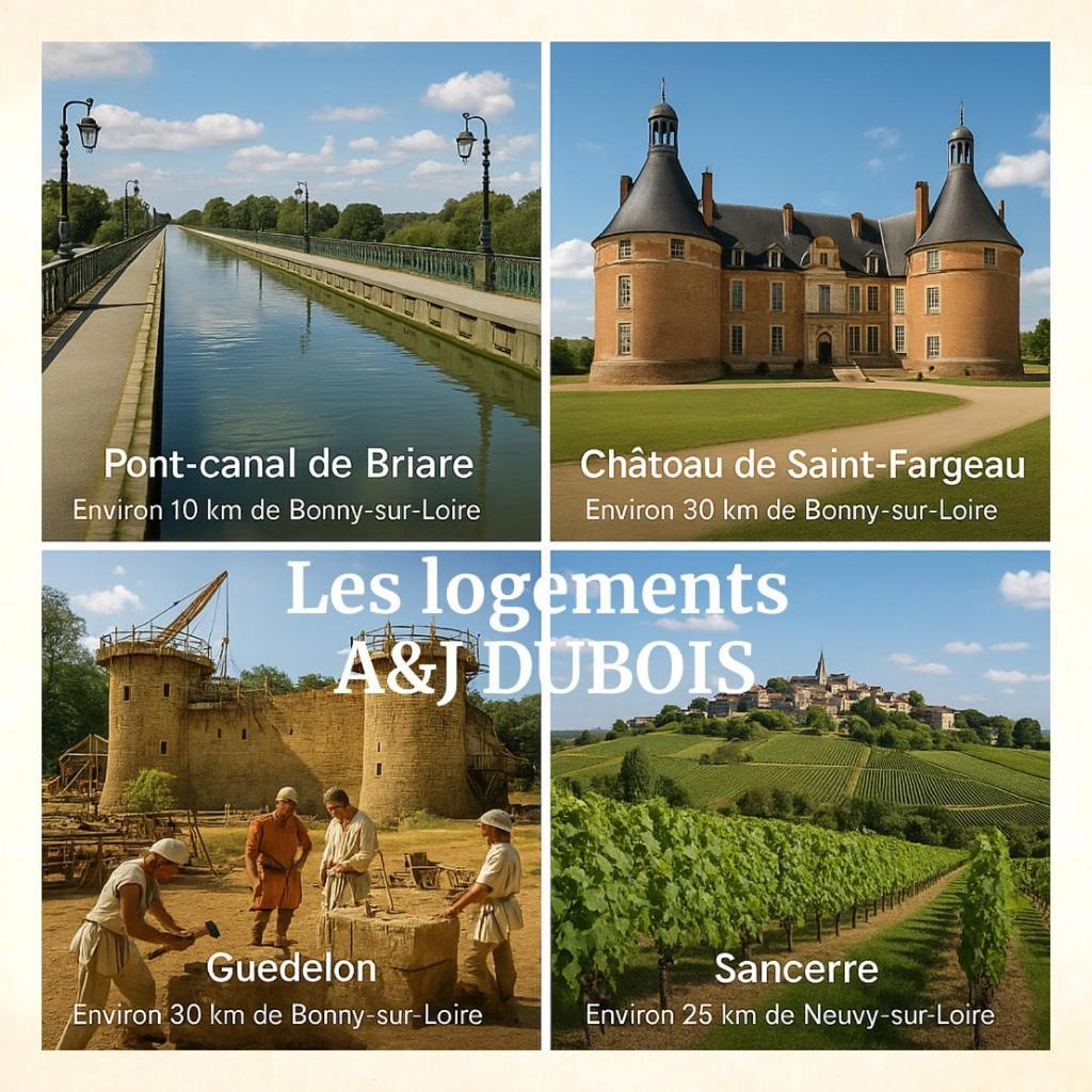 A&Jduplex - Bonny Sur Loire - Chateaux De Guedelon - Pont Canal 외부 사진